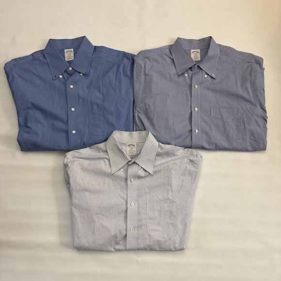 Brooks Brothers Other - 3x Brooks Brothers Regent Mens 16.5-4/5 Large 100% Cotton‎ NON IRON Shirts